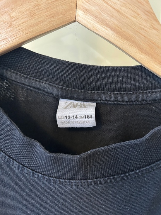 Teen NYC Black Crew Neck Short Sleeve Shirt - minimalist street urban - Picture 3 of 5